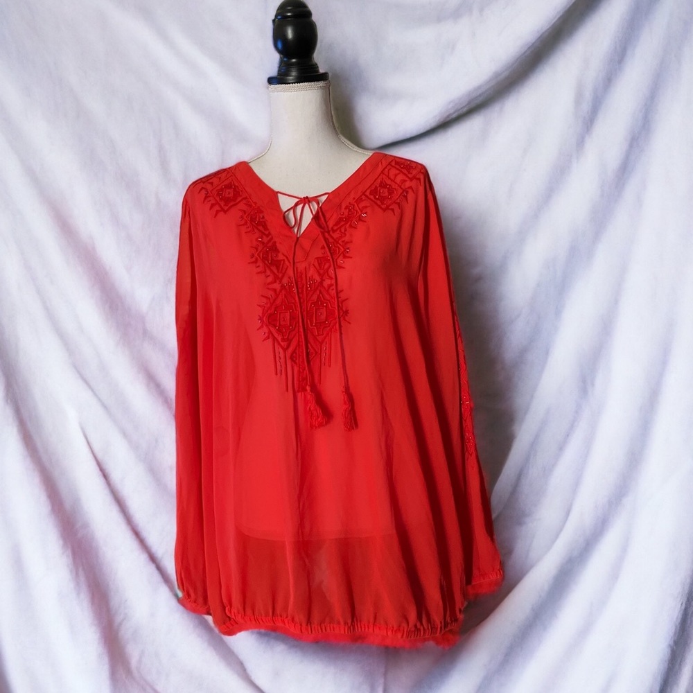 Lane Bryant sheer blouse 18/20